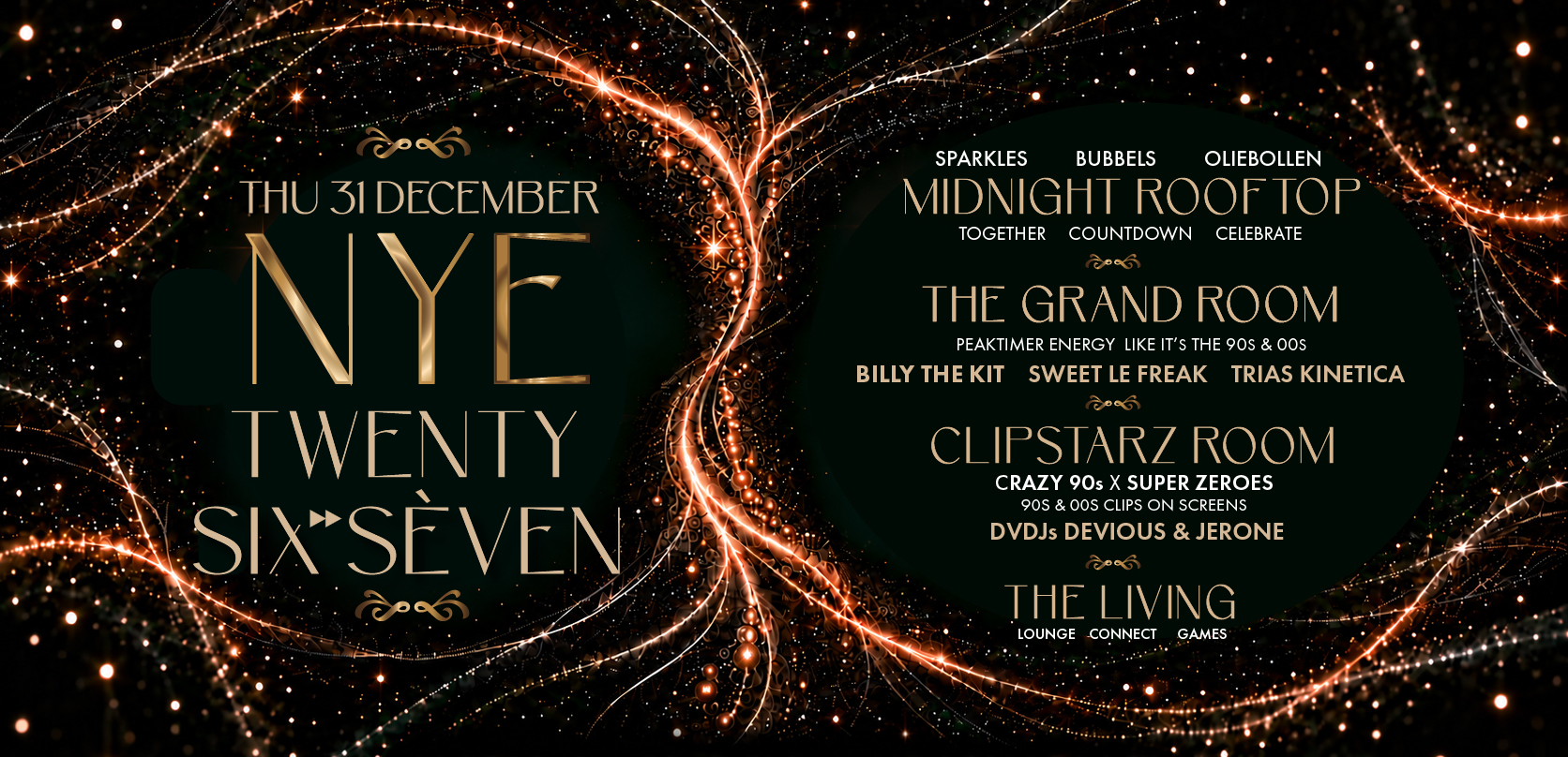 Artwork NYE TWENTY SIX SÈVEN